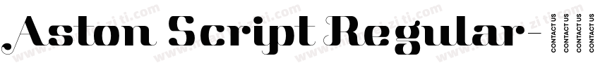 Aston Script Regular字体转换